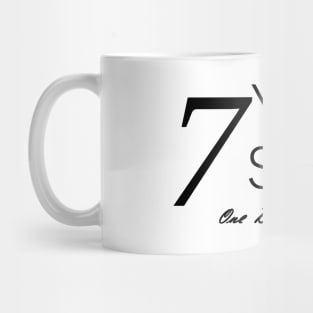 Seven Years Sobriety Anniversary "Birthday" Design for the Sober Person Living One Day At a Time Mug